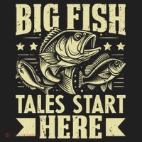 Big Fish Tales Start Here Fishing Gift Hat thumb 2