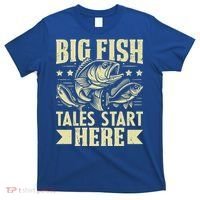 Big Fish Tales Start Here Fishing Gift T-Shirt thumb 0