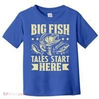 Big Fish Tales Start Here Fishing Gift Toddler T-Shirt thumb 0