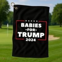 Babies For Trump 2024 Golf Towel thumb 1