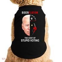 Biden Flation The Cost Of Stupid Voting Gas Funny Doggie Tank thumb 0