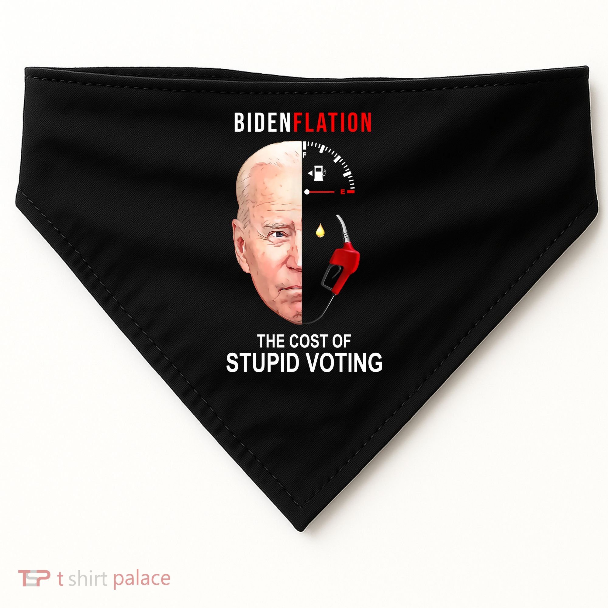 Biden Flation The Cost Of Stupid Voting Gas Funny USA-Made Doggie Bandana