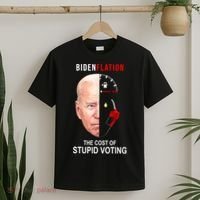 Biden Flation The Cost Of Stupid Voting Gas Funny T-Shirt thumb 2