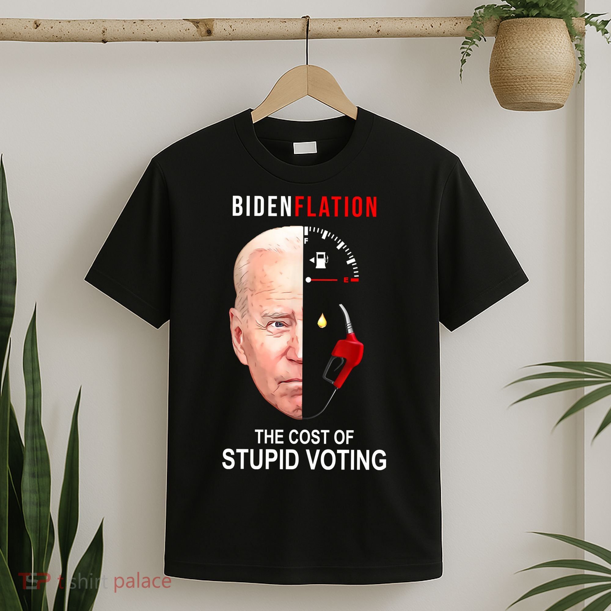 Biden Flation The Cost Of Stupid Voting Gas Funny T-Shirt