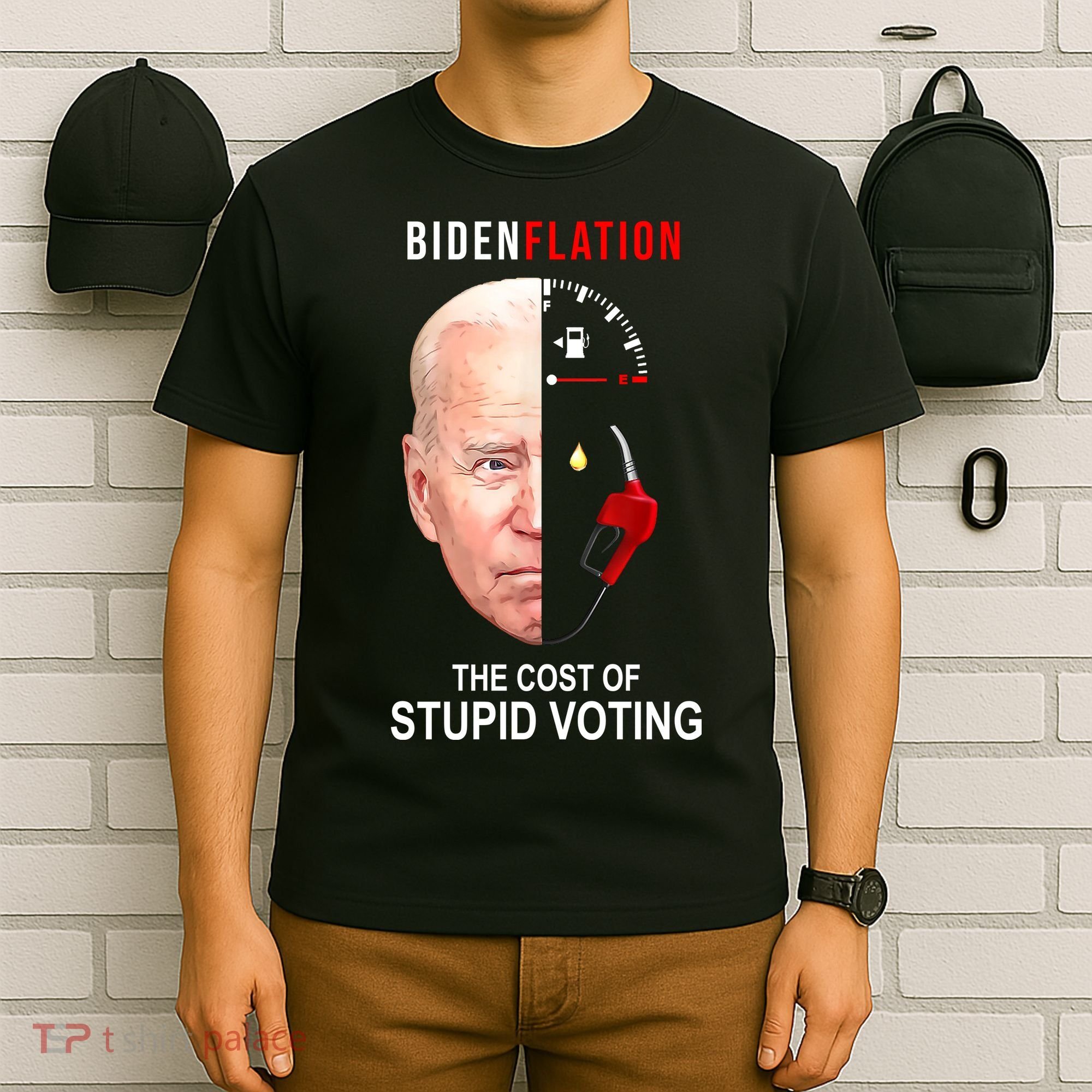 Biden Flation The Cost Of Stupid Voting Gas Funny T-Shirt