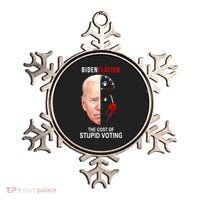 Biden Flation The Cost Of Stupid Voting Gas Funny Ornament thumb 0