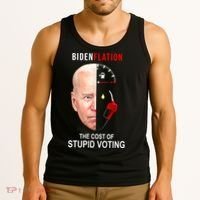 Biden Flation The Cost Of Stupid Voting Gas Funny Tank Top thumb 3