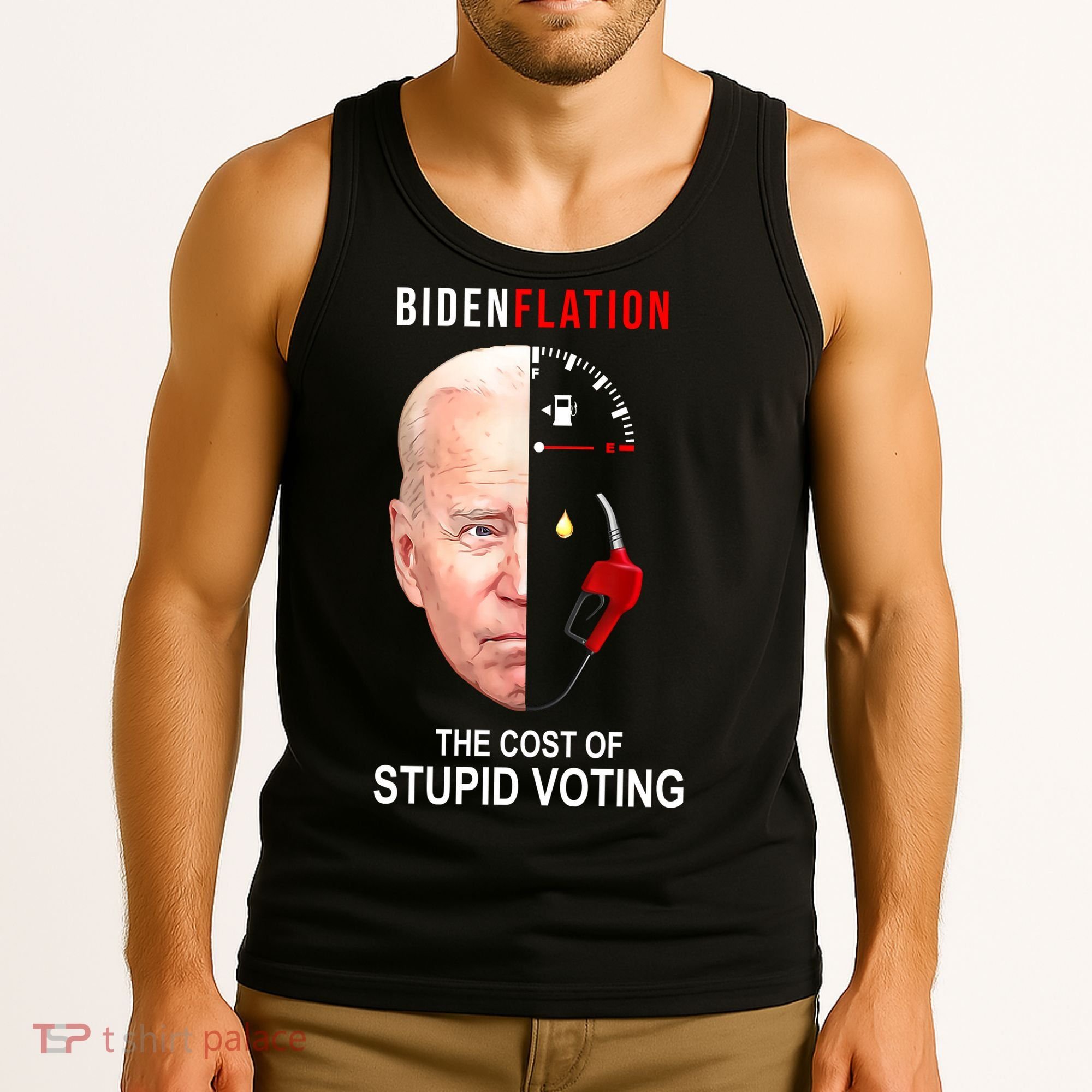 Biden Flation The Cost Of Stupid Voting Gas Funny Tank Top