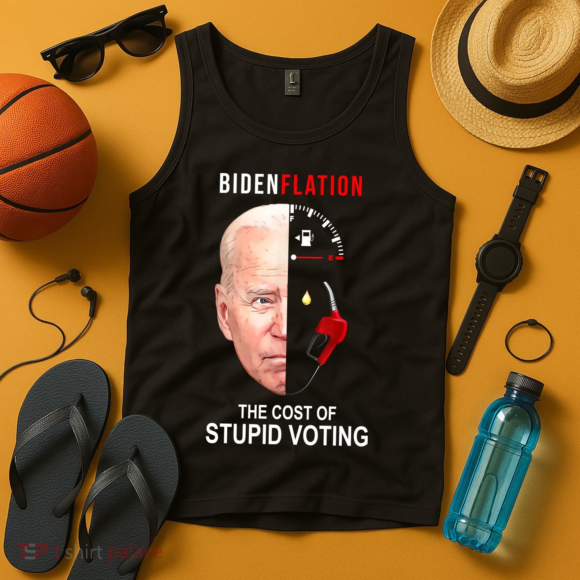 Biden Flation The Cost Of Stupid Voting Gas Funny Tank Top