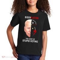 Biden Flation The Cost Of Stupid Voting Gas Funny Kids T-Shirt thumb 2