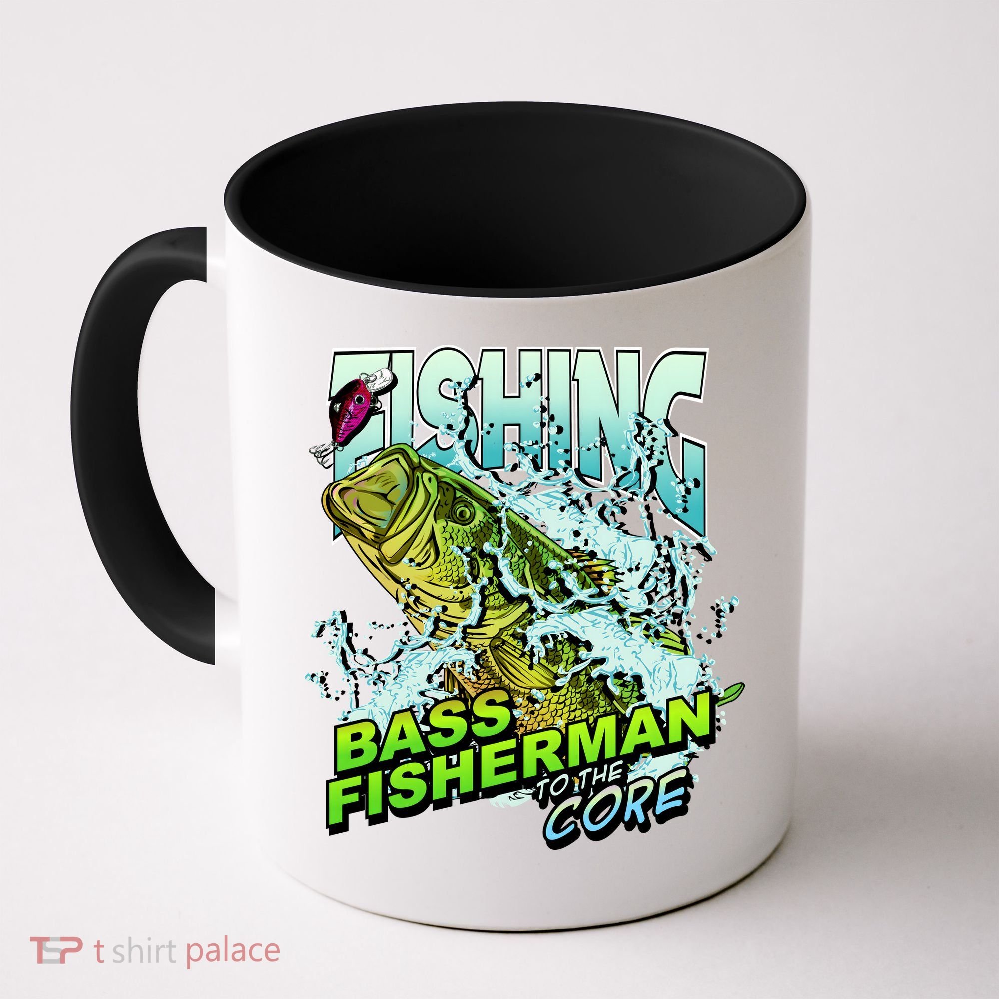 Bass Fisherman To The Core Coffee Mug