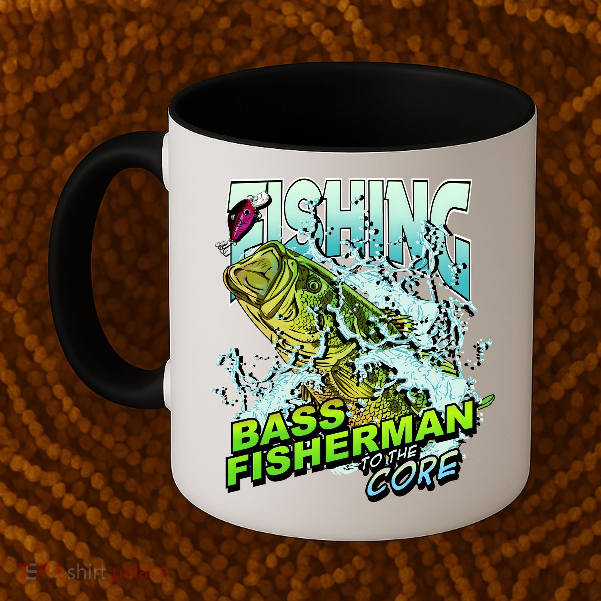 Bass Fisherman To The Core Coffee Mug