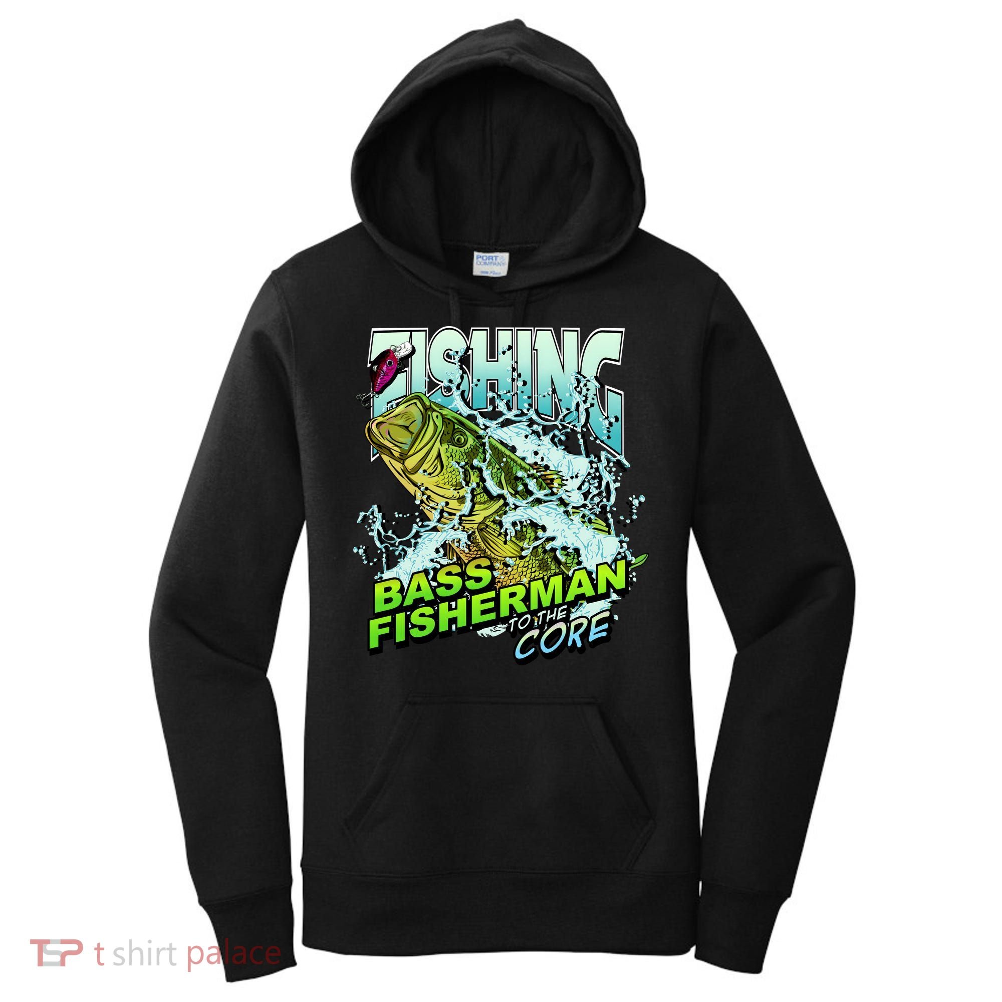 Bass Fisherman To The Core Women's Hoodie