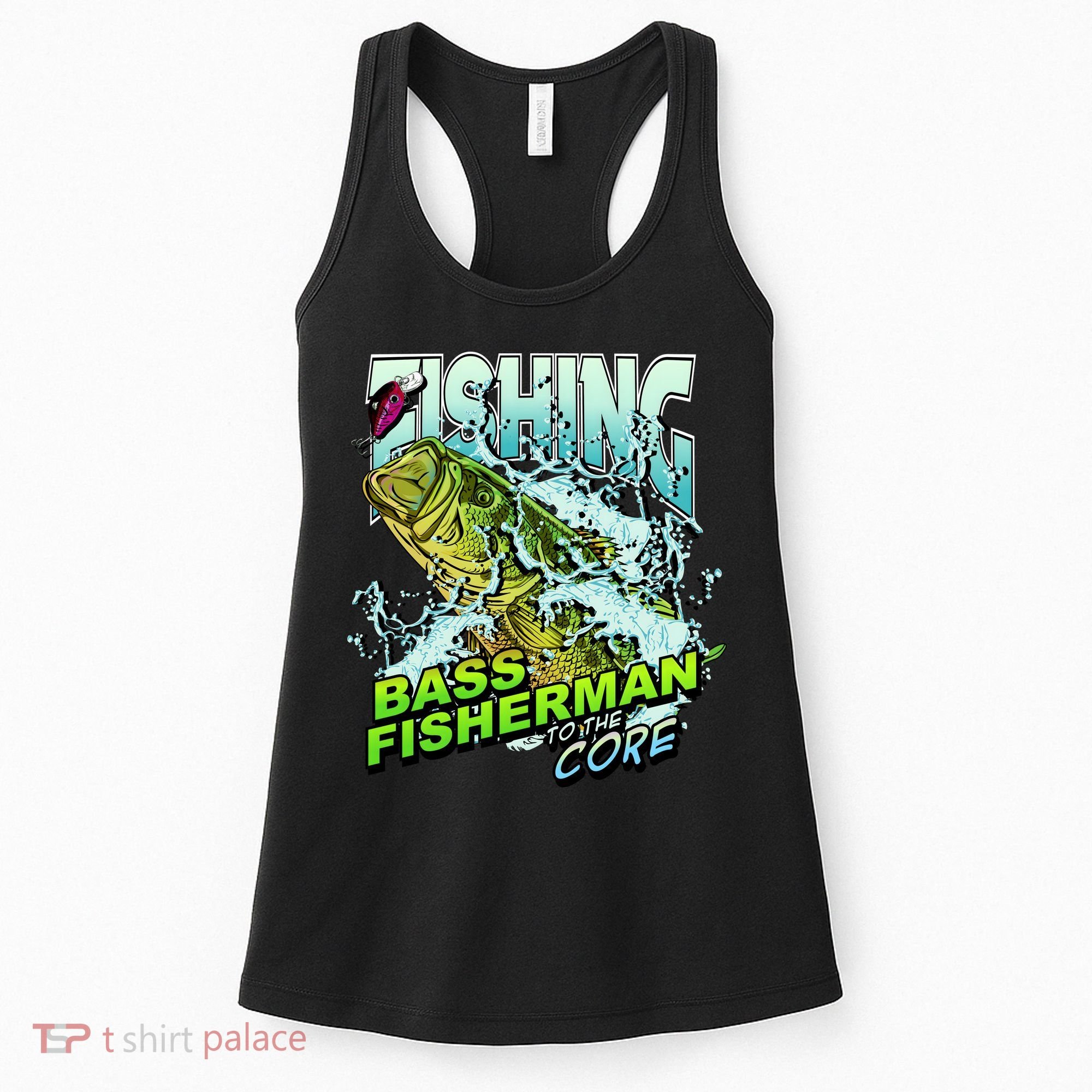Bass Fisherman To The Core Women's Tank Top