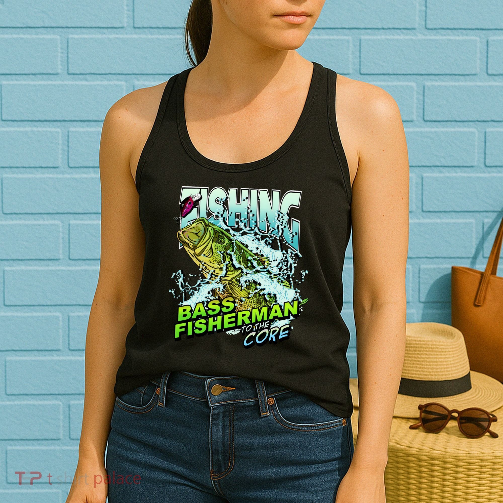 Bass Fisherman To The Core Women's Tank Top