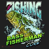 Bass Fisherman To The Core Golf Towel thumb 3