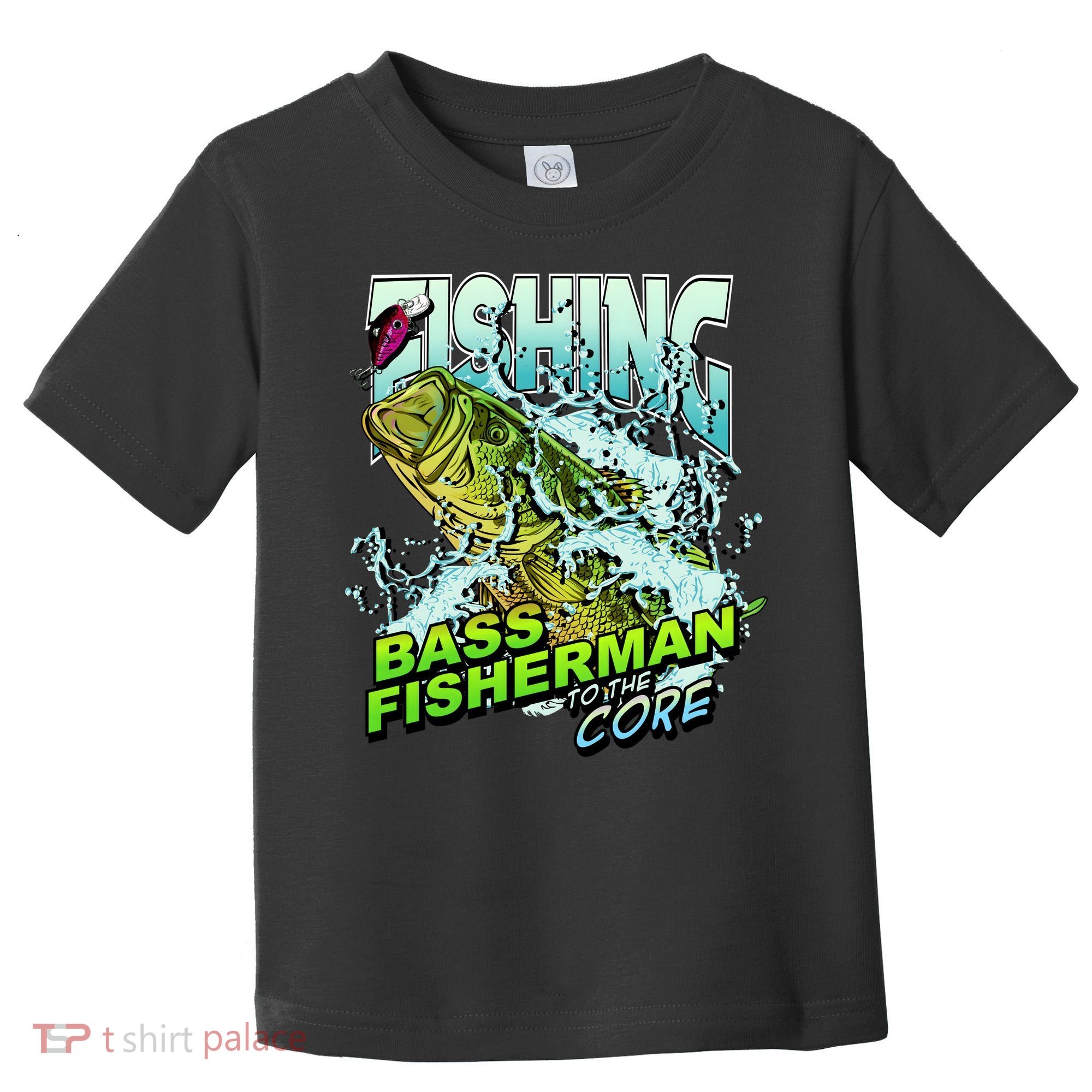 Bass Fisherman To The Core Toddler T-Shirt