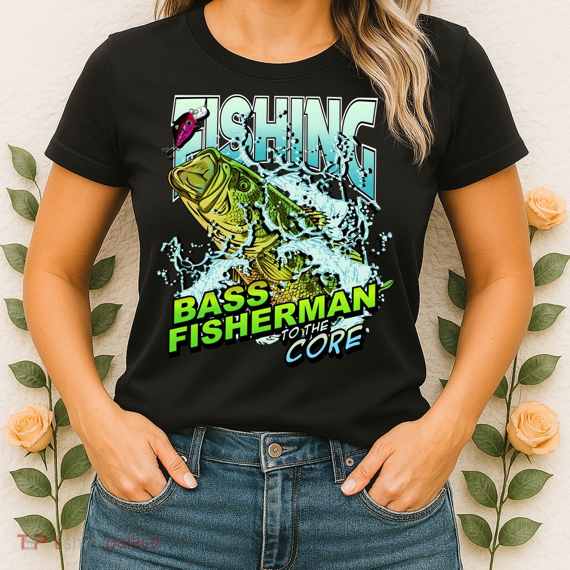 Bass Fisherman To The Core Women's T-Shirt