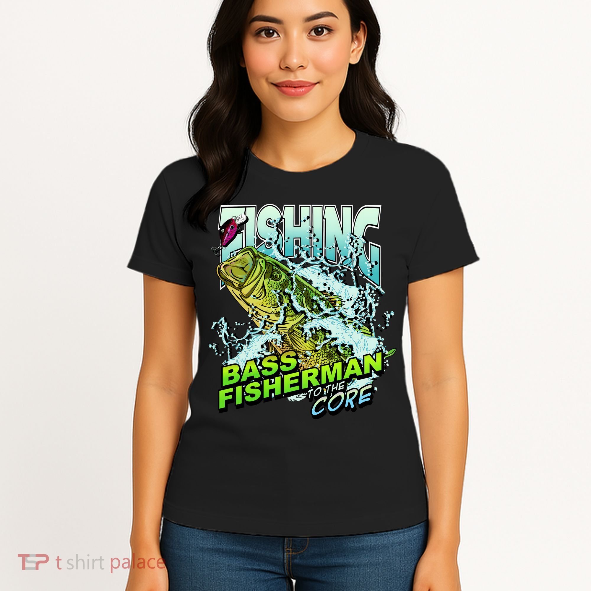 Bass Fisherman To The Core Women's T-Shirt