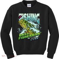 Bass Fisherman To The Core Kids Sweatshirt thumb 0