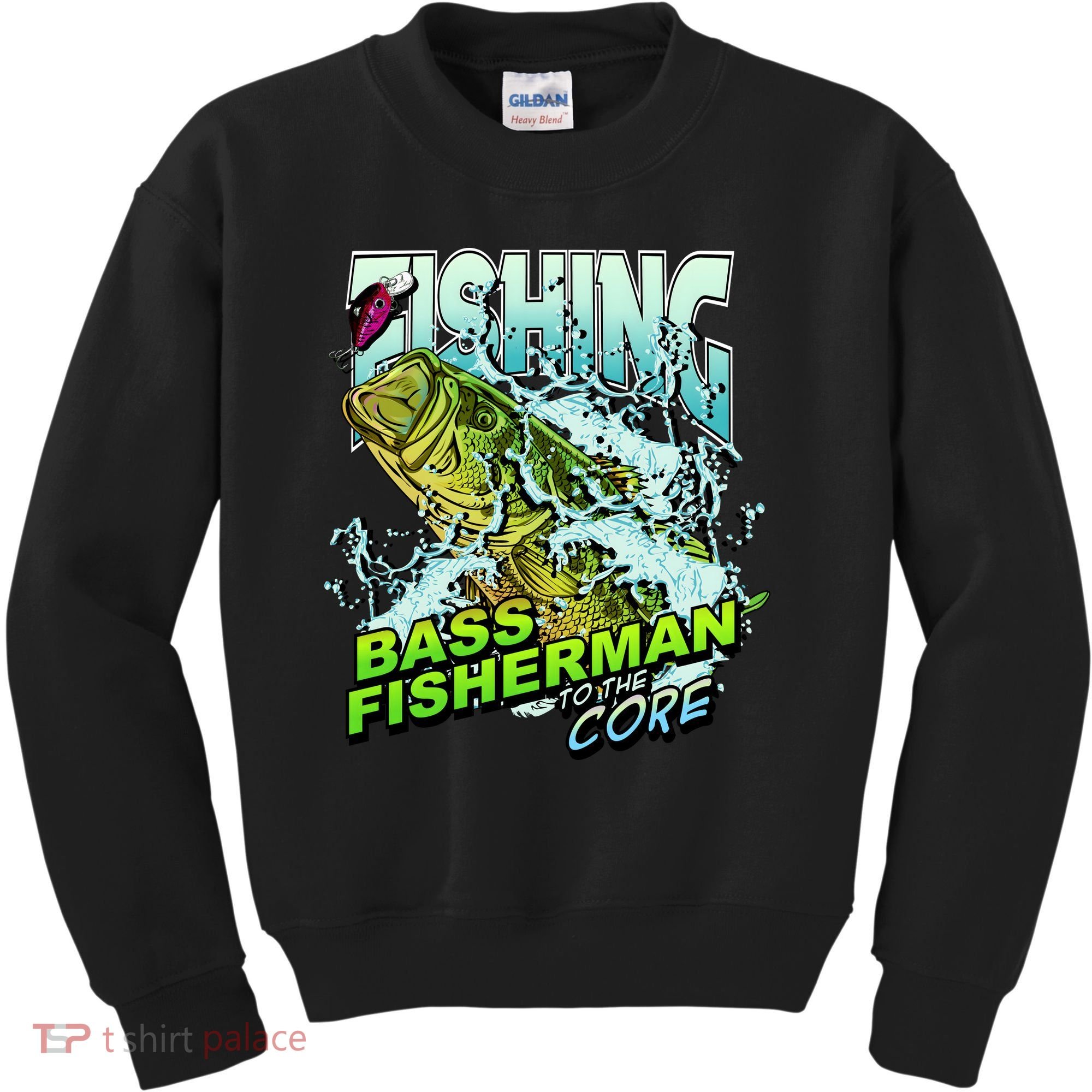 Bass Fisherman To The Core Kids Sweatshirt