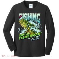Bass Fisherman To The Core Kids Long Sleeve Shirt thumb 0