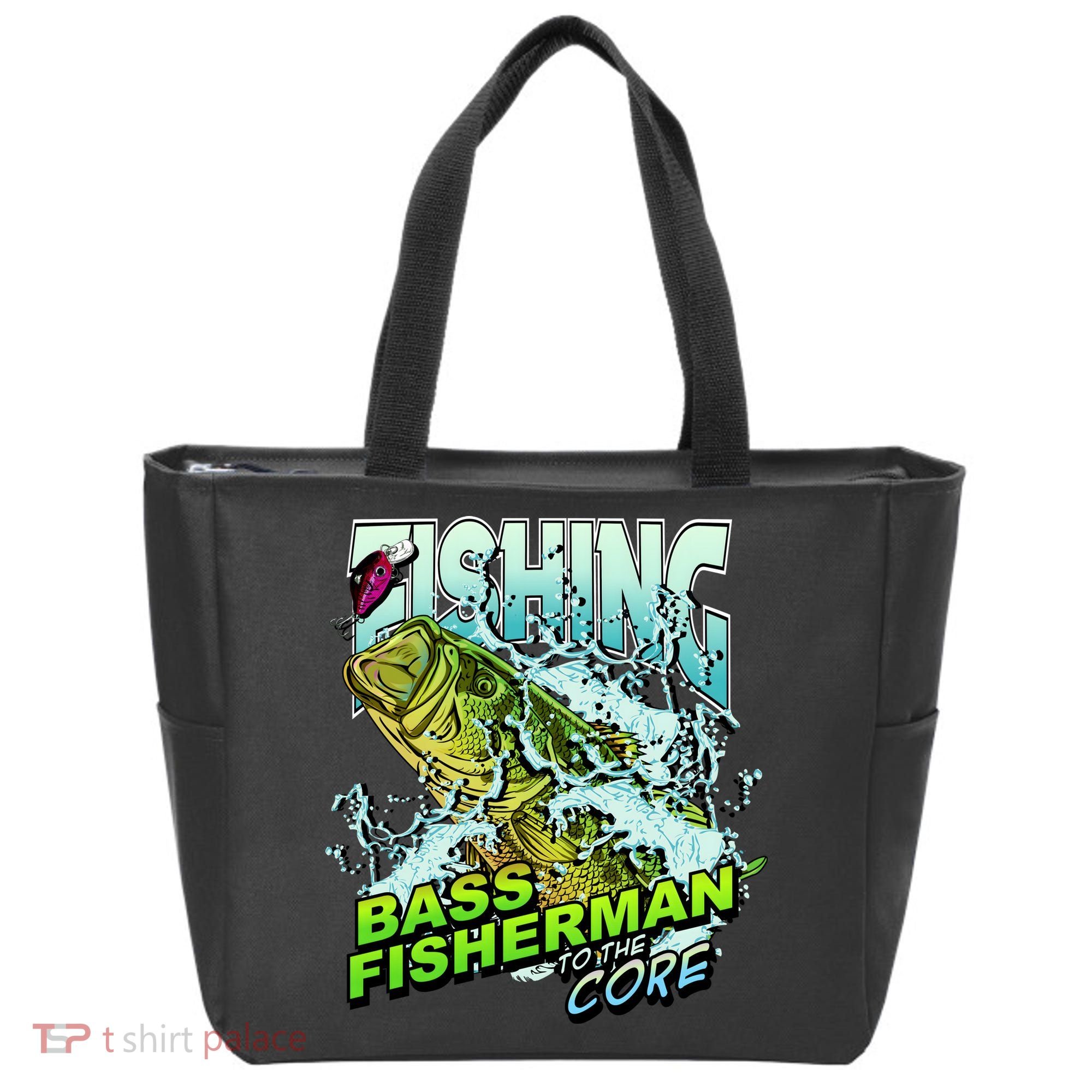 Bass Fisherman To The Core Tote Bag