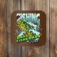 Bass Fisherman To The Core Coaster thumb 0