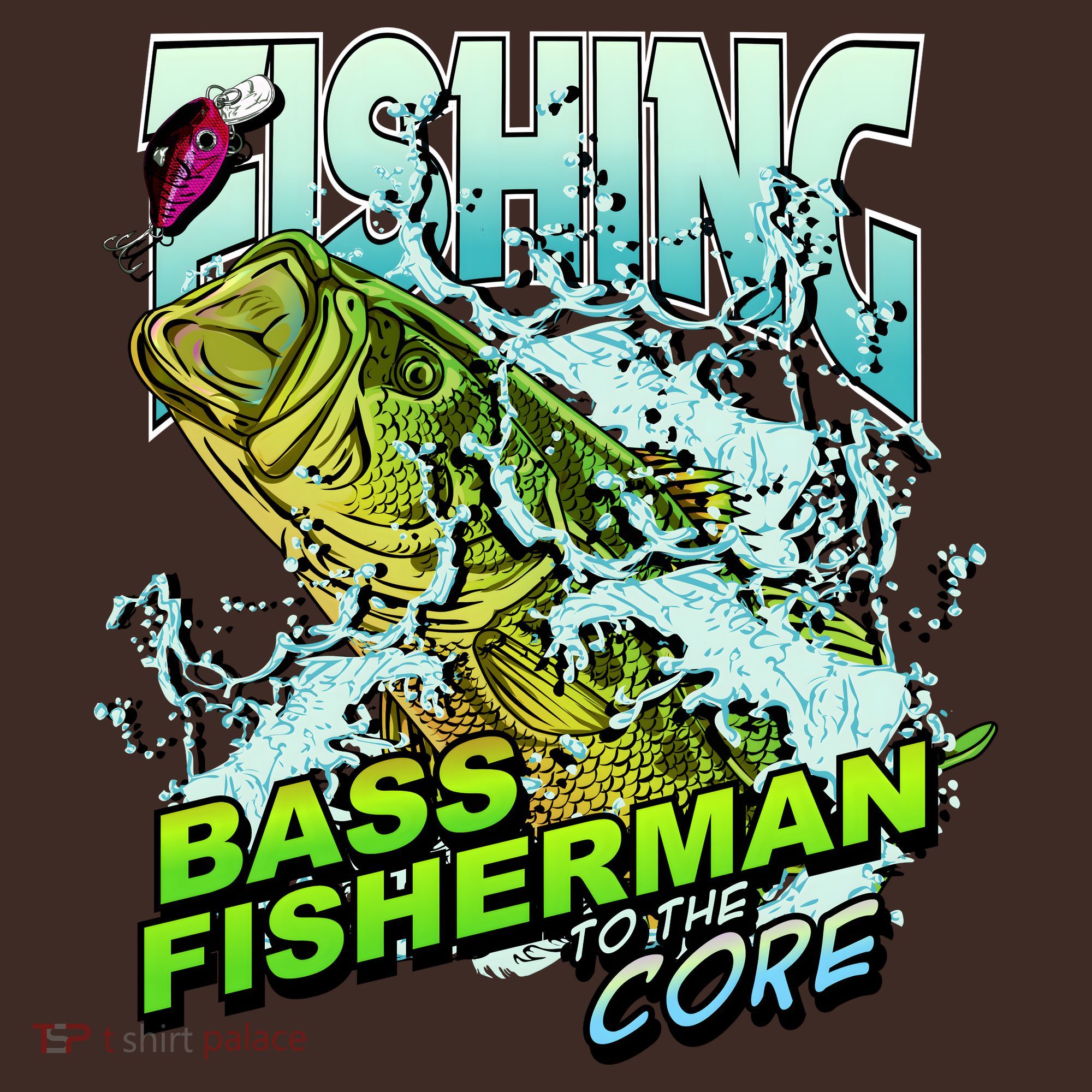 Bass Fisherman To The Core Mousepad