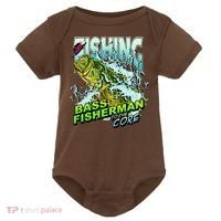 Bass Fisherman To The Core Baby Bodysuit thumb 0