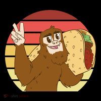 Big Foot Taco Peace Out Sunset Backpack thumb 2