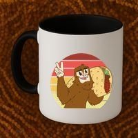 Big Foot Taco Peace Out Sunset Coffee Mug thumb 2