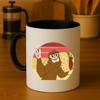 Big Foot Taco Peace Out Sunset Coffee Mug thumb 4