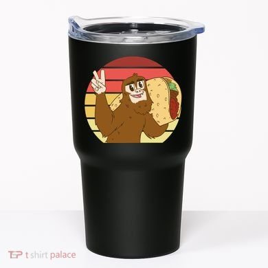 Big Foot Taco Peace Out Sunset Tumbler