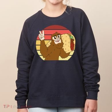 Big Foot Taco Peace Out Sunset Women's Sweatshirt