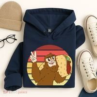 Big Foot Taco Peace Out Sunset Hoodie thumb 4