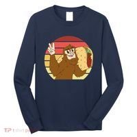 Big Foot Taco Peace Out Sunset Long Sleeve Shirt thumb 0