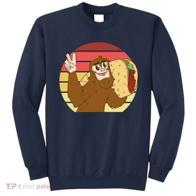 Big Foot Taco Peace Out Sunset Sweatshirt