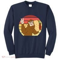 Big Foot Taco Peace Out Sunset Sweatshirt thumb 0