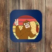 Big Foot Taco Peace Out Sunset Coaster thumb 0