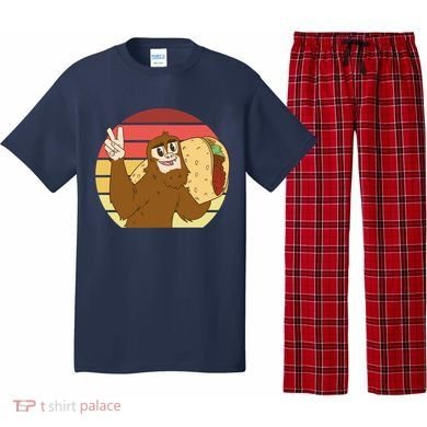 Big Foot Taco Peace Out Sunset Pajama Set