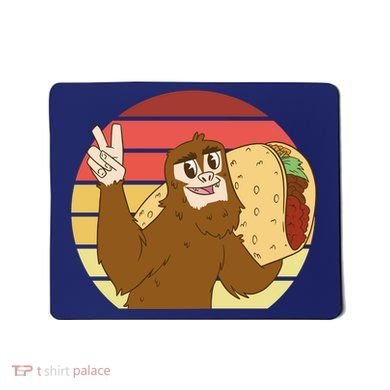 Big Foot Taco Peace Out Sunset Mousepad