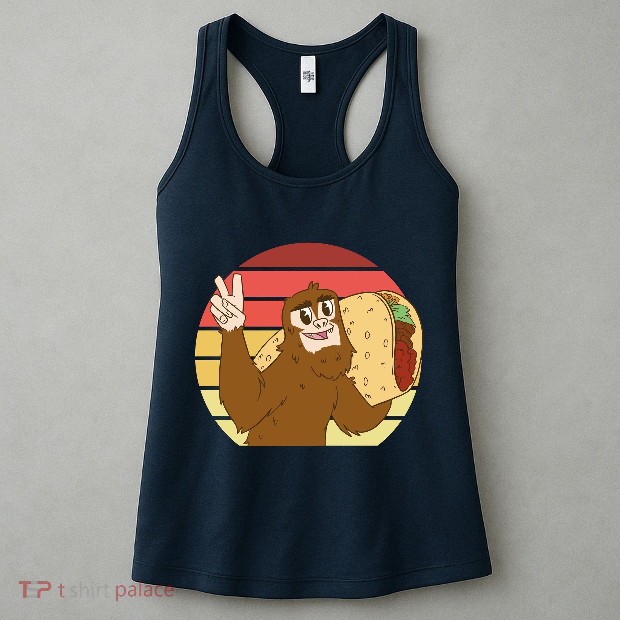 Big Foot Taco Peace Out Sunset Women's Tank Top