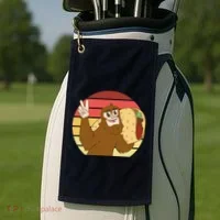 Big Foot Taco Peace Out Sunset Golf Towel thumb 2