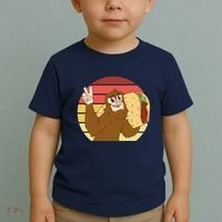 Big Foot Taco Peace Out Sunset Toddler T-Shirt thumb 2