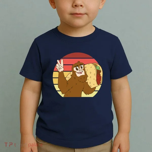 Big Foot Taco Peace Out Sunset Toddler T-Shirt