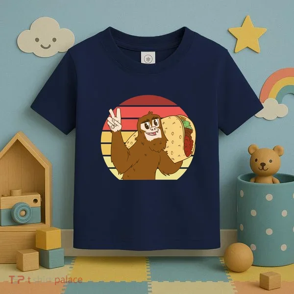 Big Foot Taco Peace Out Sunset Toddler T-Shirt