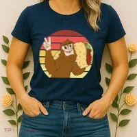 Big Foot Taco Peace Out Sunset Women's T-Shirt thumb 2