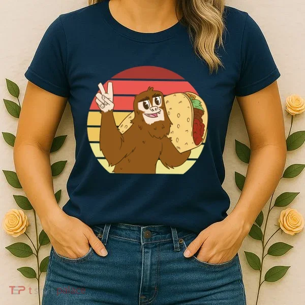 Big Foot Taco Peace Out Sunset Women's T-Shirt