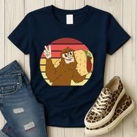 Big Foot Taco Peace Out Sunset Women's T-Shirt thumb 3